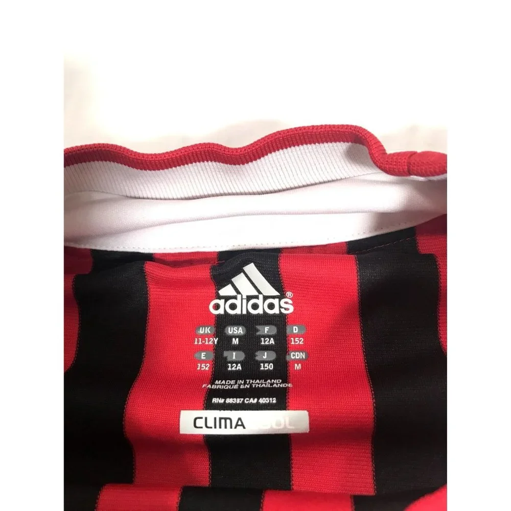 Adidas Climacool AC Milan Jersey Youth sz Medium Red - Picture 5 of 9